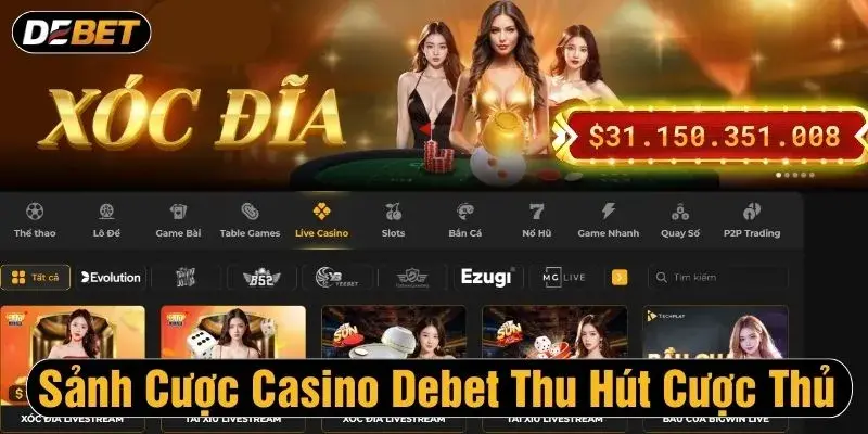 Giới thiệu sảnh casino debet